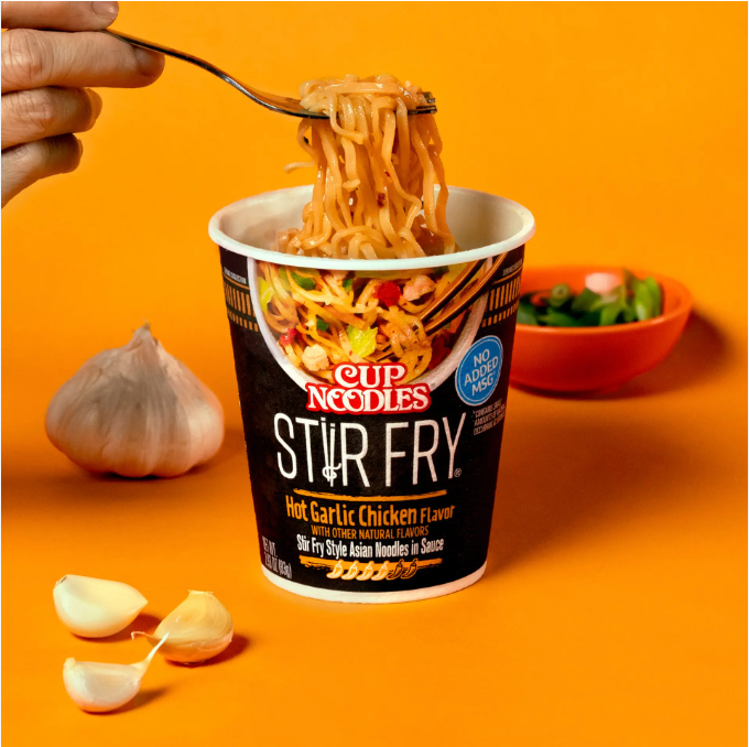 Cup Noodles StirFry Hot Garlic Chicken Flavour