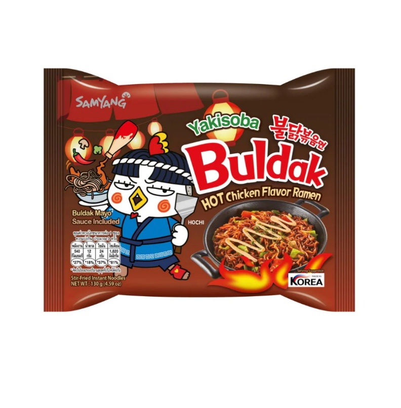 Samyang Buldak Yakisoba hot chicken flavour ramen 5 pack